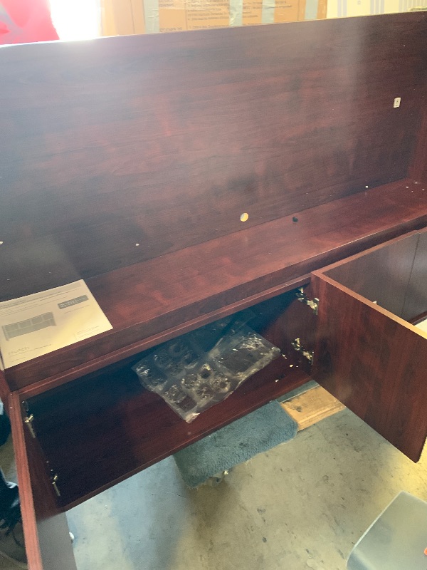 Photo 1 of Sauder Affirm 60" x 36" Hutch, Classic Cherry Finish
