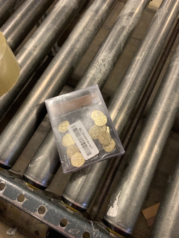 Photo 1 of Gold Metal Pirate Coins - 35 Gold Treasure Coin Set, Metal Replica Spanish Doubloons for Board Games, Tokens, Toys, Cosplay - Realistic Money Imitation, Pirate Treasure Chest, Medium Size 7/8"