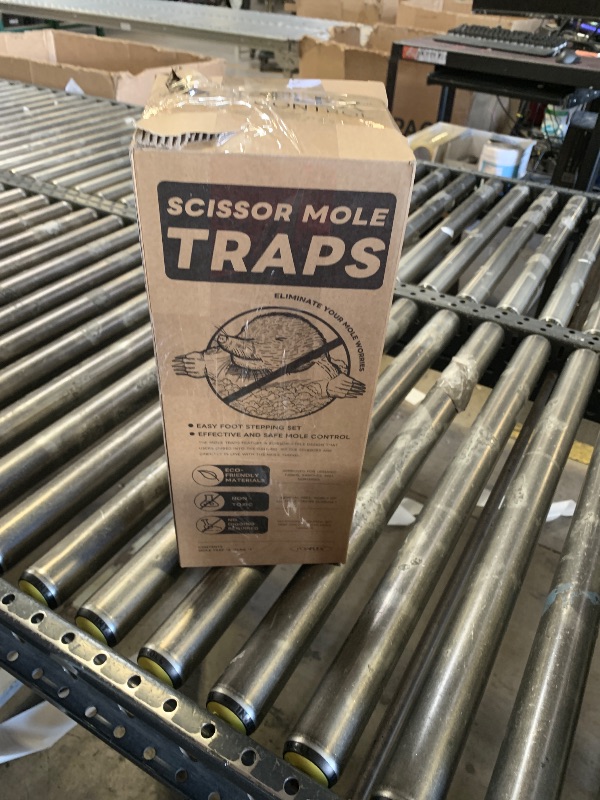 Photo 1 of 2 Pack Mole Traps,Galvanized Steel Scissor Trap,Reusable Mole Trap Killer,Easy Set Mole Eliminator Trap for Lawns