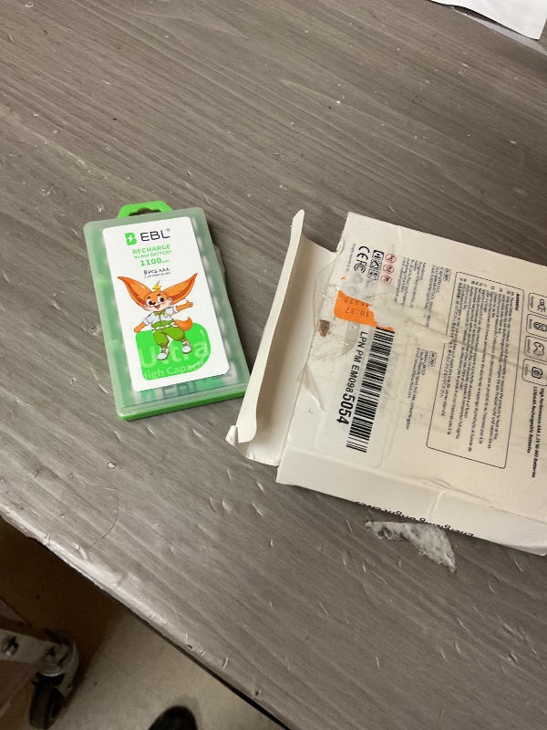 Photo 1 of SEE NOTES...........EBL AAA Rechargeable Batteries 8 Counts, Ni-MH Rechargeable AAA Batteries 1100mAh 1.2V Batteries