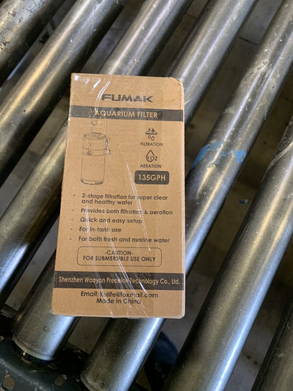 Photo 1 of FUMAK 135GPH Fish Tank Filter in-Tank Filter for 10-40 Gallon Tanks, 2-Stage Internal Aquarium Filter Turtle Tank Filter with Dual Water Outlet & Aeration