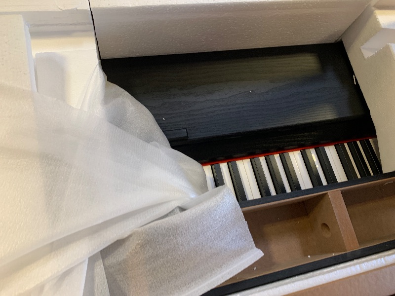 Photo 1 of AODSK 88-Key Weighted Hammer Action Digital Piano with Speakers,Furniture Stand and Triple Pedals,Beginner's Course- Comes With Headphones,Piano Lessons,B-83S