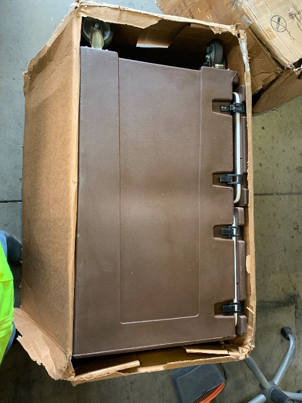 Photo 1 of Carlisle Cateraide™ Insulated Food Carrier w/ (10) Pan Capacity, Brown