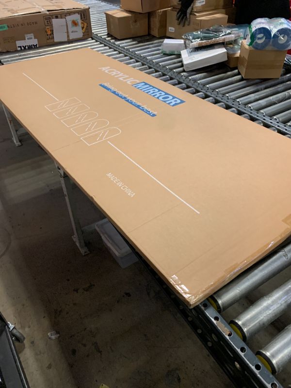 Photo 1 of Koonmi Arch Full Length Acrylic Mirror, 71"x 28" Lightweight Soft Shatterproof Non Glass Mirrors, Bendable and Non-deformable Acrylic Mirror for Wall Door, Easy to Install