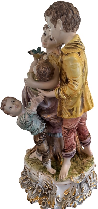 Photo 1 of ANTIQUE PORCELAIN ITALIAN FIGURINE W19” H21”
