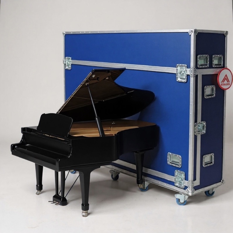 Photo 1 of BABY GRAND PIANO IN BLUE STORAGE CASE (ACTUAL PIANO MAY VARY FROM ONE PICTURED) PIANO ORIGINALLY USED BY SANTANA & CRASH KINGS