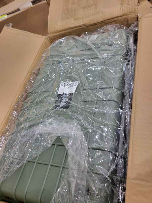 Photo 2 of MEIJIA All Weather Rolling Waterproof Protective Case, Hard Camera Case,Dry Case with Retractable Pull Handle and Wheels,Foam Inserted,22 x13.81x9inches (Green)