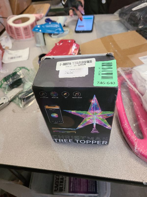 Photo 1 of 11.8" Christmas Tree Topper Star with APP & Remote Control, Color Changing Tree Topper Star Lighted with Music Sync, DIY Modes, Dimmable, Timer for Indoor Christmas Tree Decoration