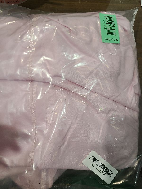 Photo 1 of Full Fitted Bed Sheet - Bottom Single Fitted Sheet Only - Soft Hotel Luxury Bedding w/ 8-16 Inch Deep Pockets - Breathable, Cooling & Wrinkle Free - Easy-Care, Fade and Shrink Resistant - Light Pink