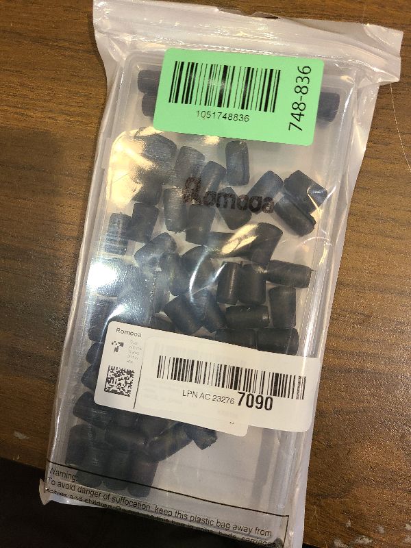 Photo 1 of 60 Pieces Rubber Feet for Grid Sink Protector Rubber Grid Kitchen Sink Wire Protective Rack Feet Grate Wire Bumper Replacement Protector Parts for Kitchen Rack(Black)