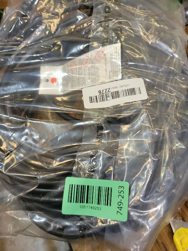 Photo 1 of 2 Way Power Extension Cord Splitter 50 Ft Total (38+6+6)-3 Prong 1 to 2 Extension Cord Cable Y Splitter-Outlet Adatper-SJTW Outdoor for Halloween Christmas Lighting Landscaping-16AWG 13A 125V-UL-1T2