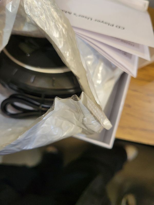 Photo 1 of Rugort Portable CD Player - Small Rechargeable Bluetooth 5.0 Player for Home with Headphones with HiFi Stereo Sound, CD Player for Car Through AUX with Anti-Skip Protection