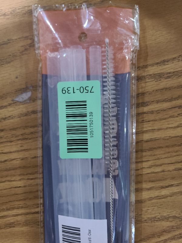 Photo 1 of [DISHWASHER SAFE] 6 Pack Replacement Straws for Stanley 40 oz 30 oz Cup Tumbler, 12 inch Long Clear Reusable Plastic Straws with Brush for Stanley, Owala, Yeti Tumbler, BPA FREE