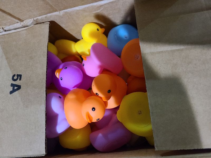 Photo 1 of 100PCS Rubber Ducks, Random Assortment Ducks Bulk, 2 Inch Mini Rubber Duckies for Toddler Bath Toys, Kids Bath Pool Toys Birthday Gifts Party Favors