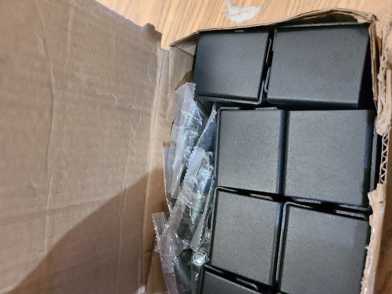 Photo 1 of 16 Pcs Concealed Joist Hanger, 2" x 4"Outdoor Concealed-Flange Hanger, 2"x4" Outdoor Trim Concealed Flanges for 2"x4" Beam, Swing, Handrail, Fence