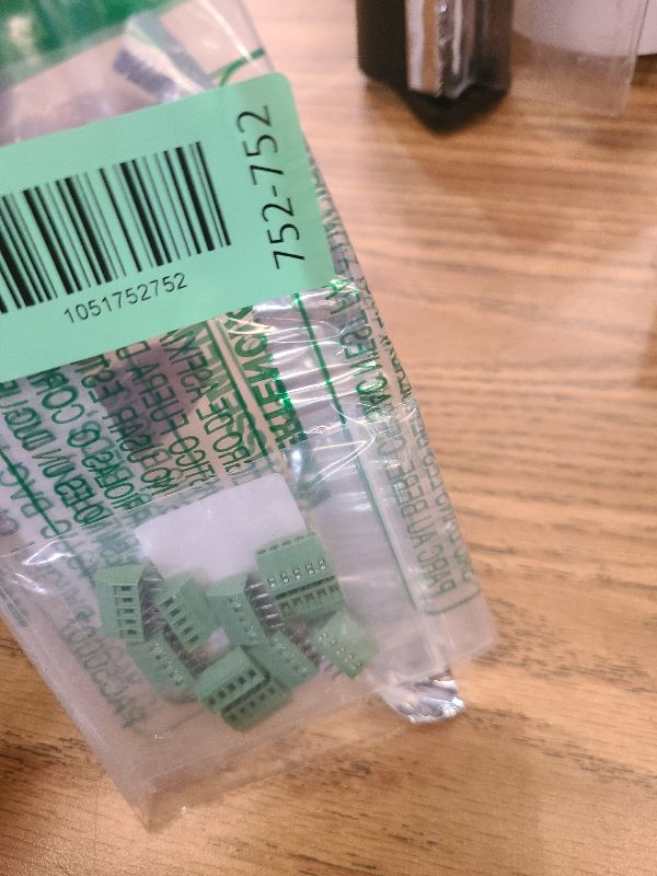 Photo 1 of 150V 6A 2.54mm/ 0.1inch Pitch 5 Pin PCB Mount Screw Type Terminal Block Connector, Pack of 10