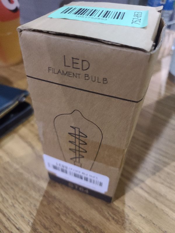 Photo 1 of 12V Edison Bulb 60 watt Equivalent E26 Medium Base 12V LED Light Bulb, AC/DC 12V-36V 6W Warm White 2700K Vintage Low Voltage Bulb for RV, 2 Pack