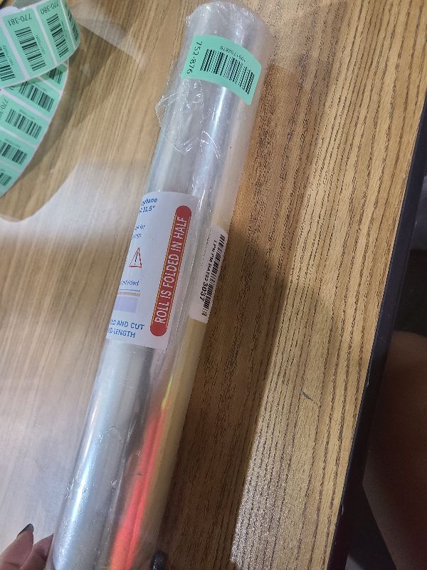 Photo 1 of 100 ft Clear Cellophane Wrap Roll (31.5 in x 100 ft) - 3 Mil Thicken Cellophane Roll, Clear Cellophane Bags Large, Clear Wrapping Paper for Flower Gift Baskets Wrap (31.5" fold into 16")