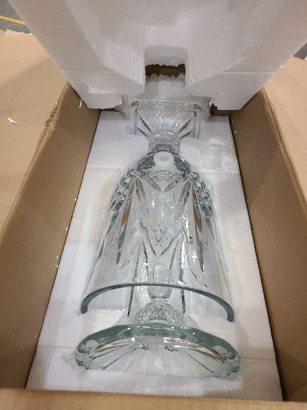 Photo 1 of 0.8 Gallon Glass Drink Dispenser for Parties 3L Crytal Iced Beverage Dispenser with Spigot Wedding Beverage Server for Party Bar