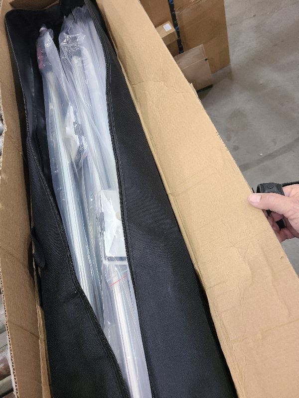 Photo 1 of 10FT Dust Barrier Poles 4 Pack withCarry Bag, Stainless Steel Retractable Zipper Wall Poles Kit for Renovation, Remodeling and Isolation Work