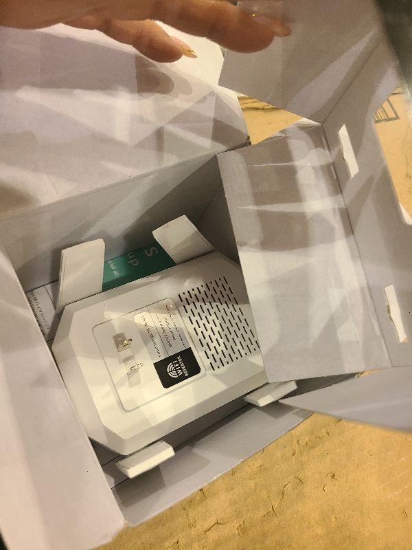 Photo 1 of 2025 AX3000 WiFi 6 Range Extender, WiFi Extender Signal Booster with Gigabit Ethernet Port, Dual Band (2.4G&5.8G) WiFi Repeater Cover to 13888sp.ft, Faster Speed and Wider Cover, Quick Setup (White)