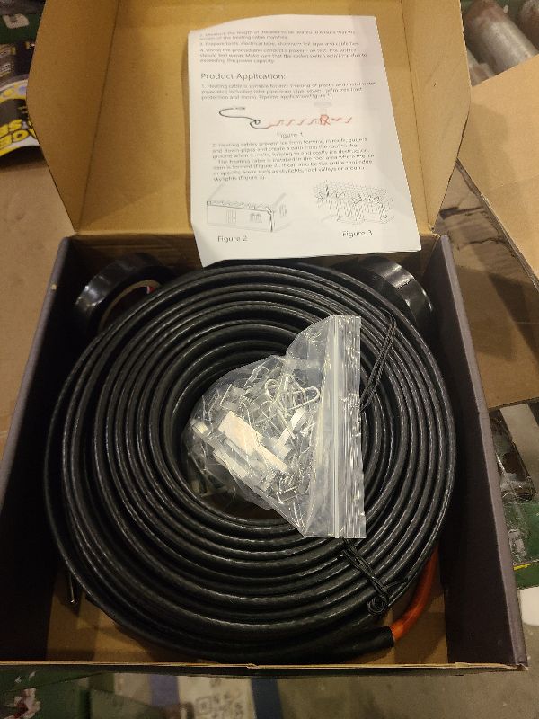 Photo 1 of 100FT(3~200F) Heat Tape for Water Pipes, -40°F Deicing Heating Cable, Freeze Protected Water Pipe Heating Cable,120V 5W/ft