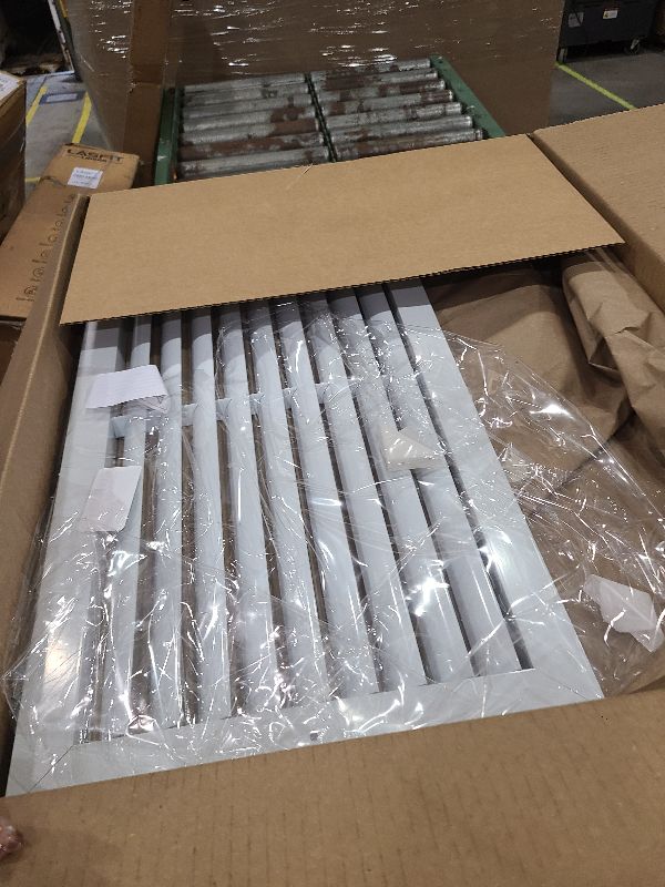 Photo 1 of 20" x 10" (Duct Hole) Decorative Air Return Vent Cover – Aluminum HVAC Grille for Ceiling & Wall, Rustproof AC Return Vent, Premium Modern Design, 21.6" x 11.6" Face, Ideal for Home HVAC