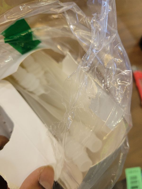 Photo 1 of 24 Pcs Plastic Flasks, 8 Oz Concealable and Reusable Drink Pouches, Leak-Proof Food Grade Plastic for Travel