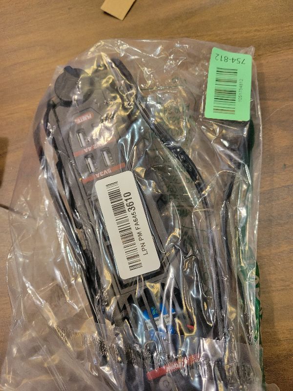 Photo 1 of 200W Car Power Inverter,DC 12V to 110V AC Vehicle Converter with Type-C Port,Dual AC Outlets and 4 Quick 2.4A USB Ports for Car Cigarette Lighter Adapter