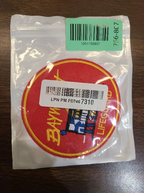 Photo 1 of 2 Pcs Beach Seaside Guard Sew on/Iron on Embroidery Patches for Jeans, Shirts, Hoodies, Blouses, Bags, caps, Backpacks.