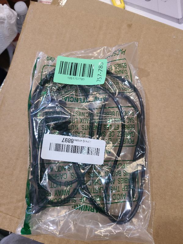 Photo 1 of 12Ft 2 Prong Polarized-Power-Cord for Vizio-LED-TV Smart HDTV, Bose Companion Speaker, Cable Box Router Arris, Sharp Sanyo Insignia Sound Bar, Singer Brother Baby-Lock Viking Pfaff Sewing Machine