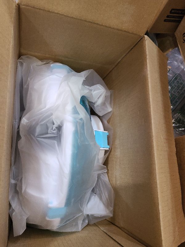 Photo 1 of (2025 Upgrade) Cordless Robotic Pool Cleaner, Lasts 75 Min, Automatic Vacuum for Above-Ground Pools up to 645 Sq.ft,Portable, Self-Parking,Light Blue