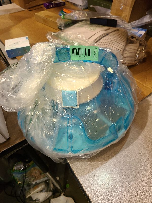 Photo 1 of (2025 Upgrade) Cordless Robotic Pool Cleaner, Lasts 75 Min, Automatic Vacuum for Above-Ground Pools up to 645 Sq.ft,Portable, Self-Parking,Light Blue