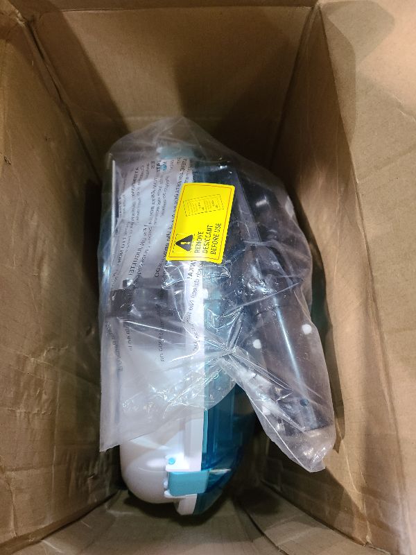 Photo 1 of (2025 Upgrade) Cordless Robotic Pool Cleaner, Lasts 75 Min, Automatic Vacuum for Above-Ground Pools up to 645 Sq.ft,Portable, Self-Parking,Light Blue