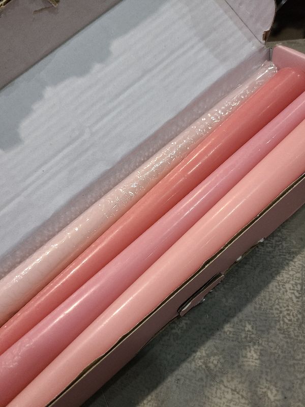 Photo 1 of 10 Inch Gradient-red Taper Candles, 4 Packs Unscented Candlesticks for Dinner, Wedding, Valentine’s Day and Home Decoration, Dripless and Smokeless, 8-10 Hours Burn