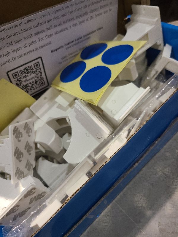 Photo 1 of 20 Pack Magnetic Cabinet Locks Baby Proofing - Vmaisi Children Proof Cupboard Drawers Latches - Adhesive Easy Installation