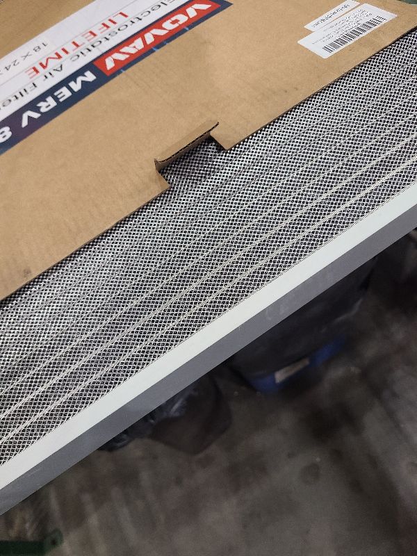 Photo 1 of 24x18x1 Air Filter-MERV 8, Washable & Reusable Electrostatic Air Filter, AC/HVAC Furnace Filter, Lasts a Lifetime, Permanent Filter, Breathe FresherHome And Office Actual Size:17.44x23.46x1 Inch