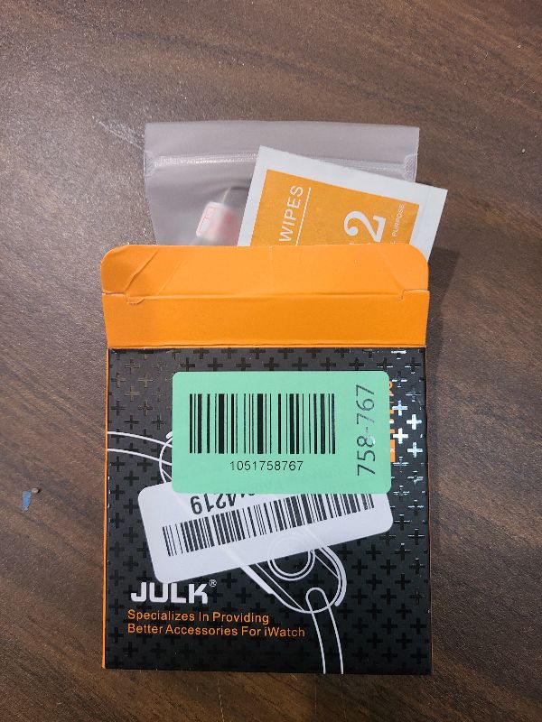 Photo 1 of [2-Pack] Julk Gold Case with Screen Protector for Apple Watch 9/8/7 45mm, 9H Tempered Glass with Ultra Thin Hard Protective Cover for iWatch [1 Gold + 1 Transparent]