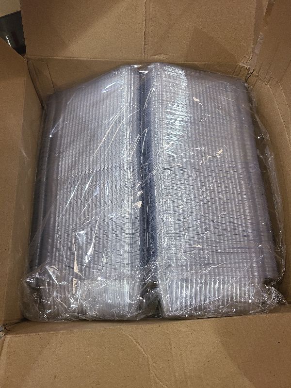 Photo 1 of 200 Pcs Individual Cake Slice Containers,Clear Pie Slice Containers Plastic Disposable,Cake Slice Boxes For 6”-8” Diameter Cake or Pie Slices, Desserts(4.4 Inches),envases para postres con tapas