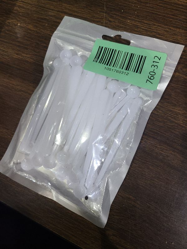 Photo 1 of 1/32 Teaspoon (0.15 Ml) Measuring Spoon, 32 PCS Plastic Micro Scoops Mini Measuring Spoons Long Handle Tiny Spoons for Cosmetics, Medicine, Glitter and Spicer (White)