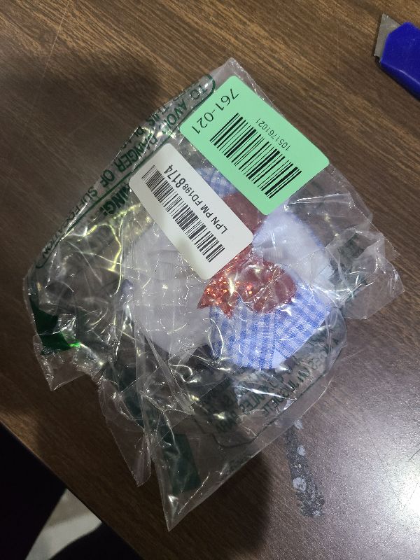 Photo 1 of 2PC Blue White Gingham Hair Bow Clips 3.5 Inch Checker Pigtail Bows Wizard Hair Accessories