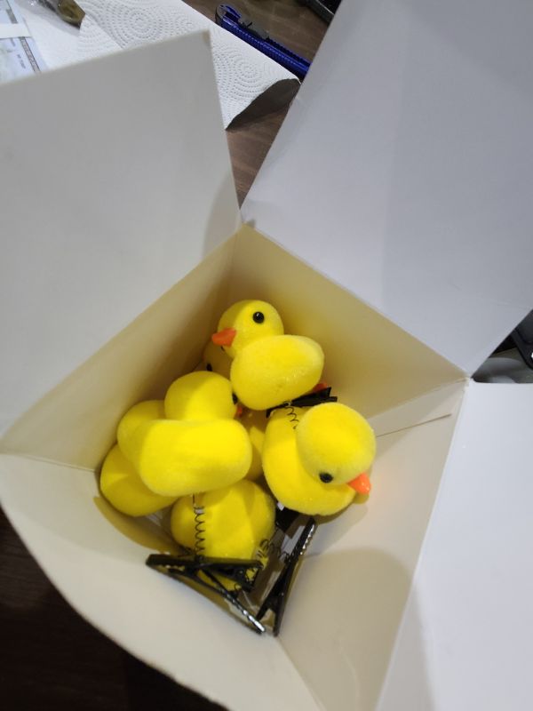 Photo 1 of 10 Pcs Duck Hair Clips, Yellow Duck Hair Clips for Adults and Children Kawaii Cartoon Duck Hair Accessories for School Home Party Props