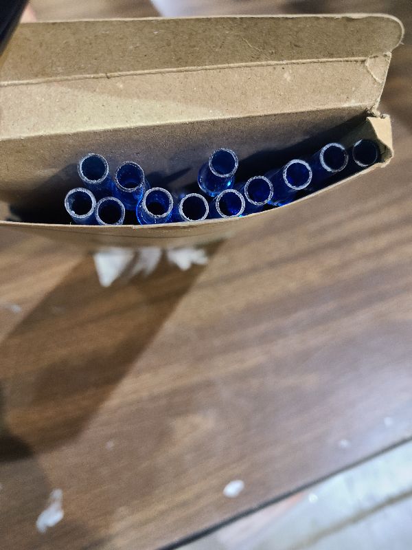 Photo 1 of 12Pcs Reusable Plastic Straws Colorful Plastic Straws, 11 Inch Long Hard Cup Drinking Straw with Cleaning Brush-Sapphire Blue