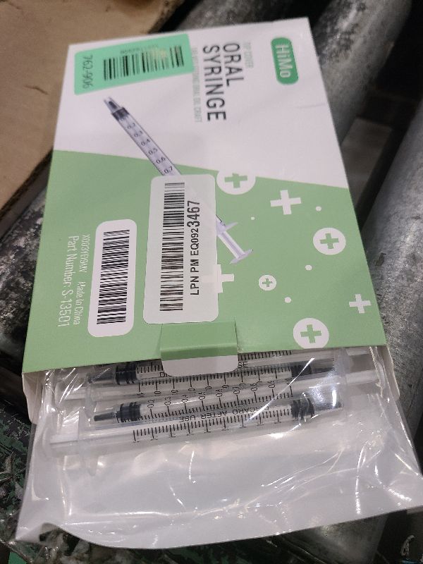 Photo 1 of 20 Pack 1ml Syringe with Cap for Liquid, 1cc Plastic Small Syringes with Cover, Non-Sterile, No Needle