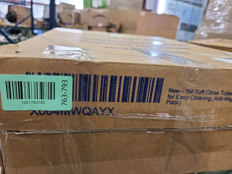 Photo 1 of 1M Family Toilet Seat, Patented Slow Close & Quick Releasing Technology, Anti-Wiggling, Easy to Install and Clean, Standard Round with Adult Seat Only (2 Pieces)