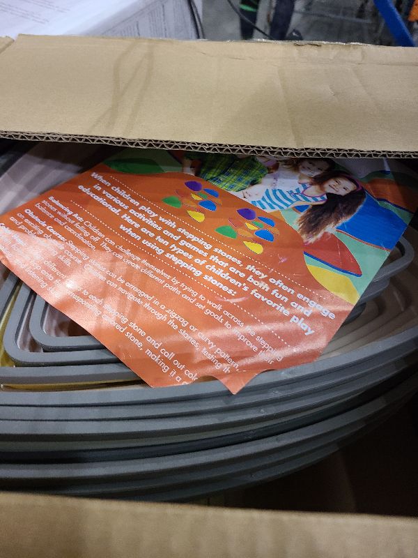 Photo 1 of 12 Pcs Non-Slip Stepping Stones for Kids – Obstacle Course, Indoor & Outdoor Sensory Playground – Develop Balance & Coordination – Includes Hopping Stickers (Calming Pastel)