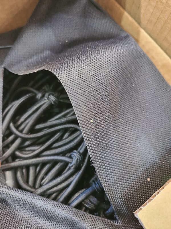 View 2 of [Premium] 5'x7' Heavy Duty Cargo Net Stretches to 10' x 14', Extra Thick 10mm Cord Bungee Cargo Netting for Pickup Truck Bed, Roof Rack Net & 12 PCS Steel Carabiners