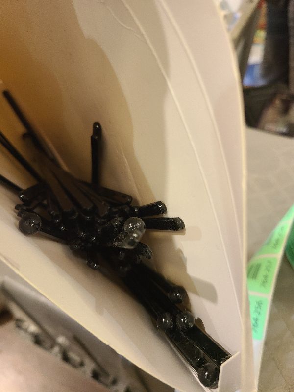 Photo 1 of 100 Pieces Disposible Plastic Round Top Crystal Swizzle Sticks (Black)