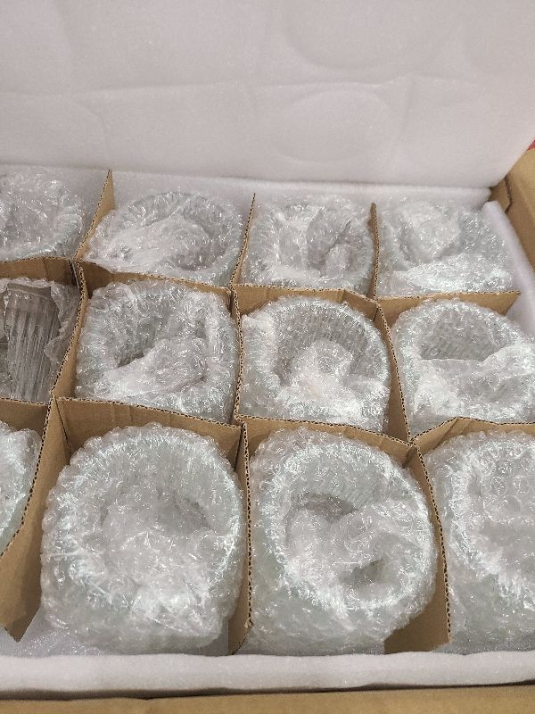 Photo 1 of 12 Pcs Large Glass Votive Candle Holders- 3.15"×3.15" Ribbed Candle Holders for Tealight Candles, Votives, Floatings, Tea Lights Candle Holders for Table Centerpieces, Wedding Table Decor