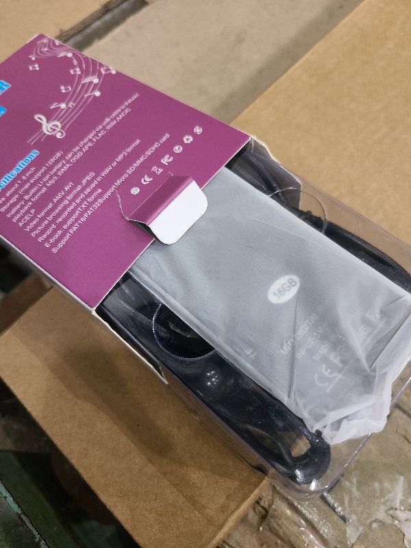 Photo 1 of 144GB MP3 Player - Music Player with Bluetooth 5.2 HiFi Sound Shuffle Single Loop FM Radio Built-in HD Speaker Voice Recorder Mini Design Ideal for Sport Earphones Included-Black-A4